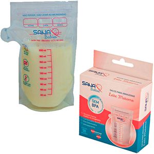 Saco para Leite Materno Sana Babies 200ml - 18 unidades