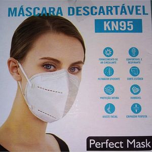 Máscara Descartável KN95 Perfect Mask - Branca - unidade