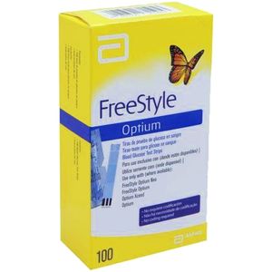 Tiras Reagentes Freestyle Optium - 100 unidades