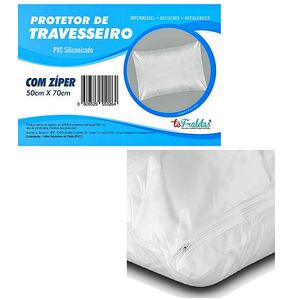 Protetor Travesseiro PVC Siliconizado Ziper 50X70cm - unidade