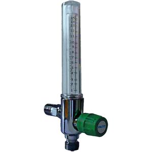 Fluxômetro para Cilindro de Oxigênio Haoxi FL2414 0 a 15LPM Rosca Macho