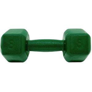 Halter Acte Sports 8kg Emborrachado Sextavado Verde - unidade