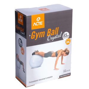 Bola de Pilates Gym Ball Acte 65cm Crystal