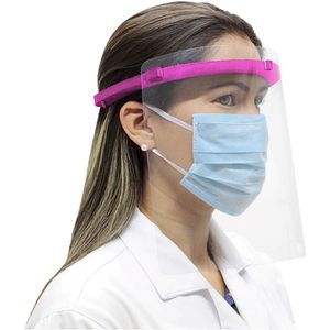 Protetor Face Shield Lite Comfort Ultra Leve Rosa