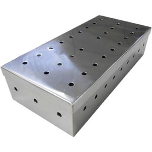 Estojo Hospitalar em Aço Inox Perfurado 26X12X6cm - unidade