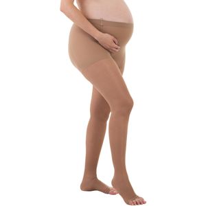 Meia-Calça Gestante Legline Venosan - 20-30mmHg - Pé Fechado - Sahara - Tamanho P