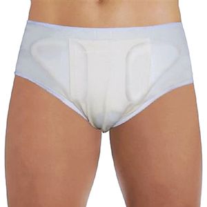 Cueca para Hérnia Inguinal Dupla Dilepé Bege Tam M - unidade