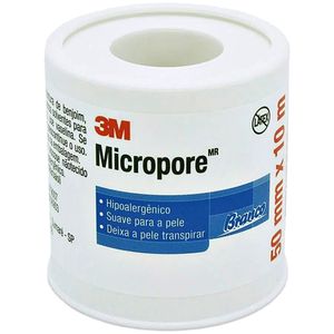 Fita Médica Micropore 3M 1530 - Branca - 50mmx10m - unidade