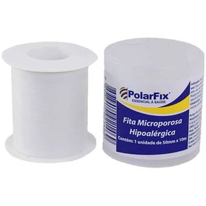 Fita Microporosa PolarFix Branca 5cmX10m - unidade