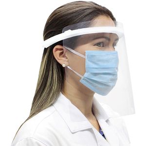 Protetor Face Shield Lite Comfort Ultra Leve Branca