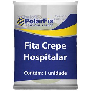 Fita Adesiva Crepe Hospitalar PolarFix 19mmx50m - unidade