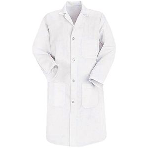 Jaleco Oxford - Longo - Manga Longa - Branco - Tamanho GG