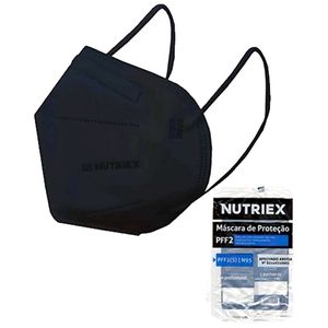 Máscara de Proteção PFF2 N95 Nutriex Preta - unidade