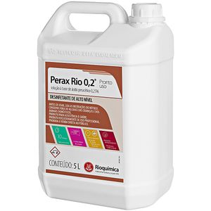 Desinfetante Perax Rio 0,2 Rioquímica Alto Nível 5 litros