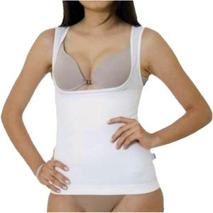 Camiseta Modeladora Healthy Body Feminina Branca Tam P - unidade