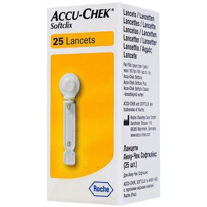 Lanceta Accu-Chek Softclix - Caixa com 25 unidades