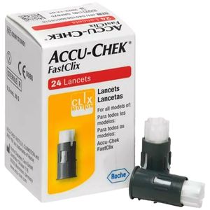 Lanceta Accu-Chek Fastclix - Caixa com 24 unidades