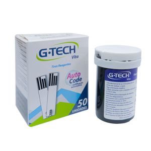 Tiras Reagentes G-Tech Vita - Com 50 Tiras