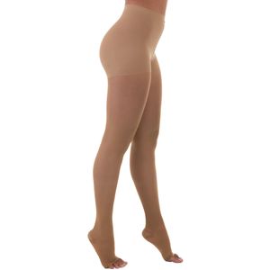 Meia-Calça 6000 Venosan - 20-30mmHg - Bronze - Pé Aberto - Tamanho M