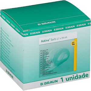 Curativo Askina Sorb B.Braun Alginato Calcio 2.7X34cm - unidade