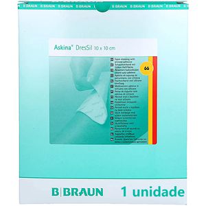 Curativo Askina Dressil B.Braun Espuma Silicone 10x10cm - unidade