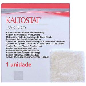 Curativo de Alginato de Cálcio e Sódio Kaltostat 7.5X12cm - unidade