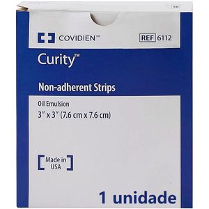 Curativo Curity cobertura não aderente 6112 7.6x7.6cm - unidade