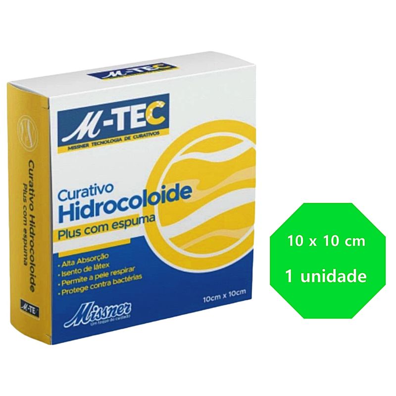 Curativo-Hidrocoloide-Plus-com-Espuma-M-Tec-10X10cm-Informacoes