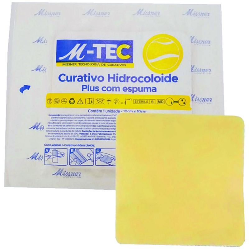 Curativo-Hidrocoloide-Plus-com-Espuma-M-Tec-10X10cm-Produto