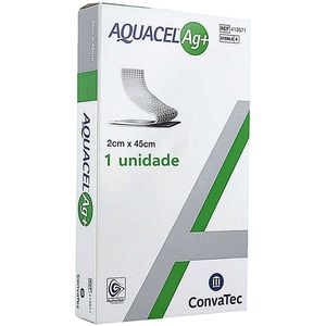 Curativo Aquacel Ag+ Extra Convatec 413571 Fita 2X45cm - unidade