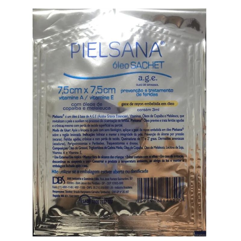 Pielsana-Gaze-Rayon-Oleo-AGE-Sache-7-5cmx7-5cm-Produto