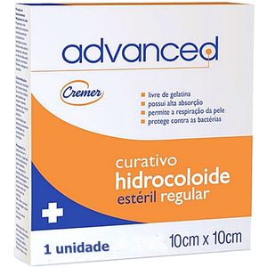 Curativo Advanced Hidrocolóide Regular 10x10cm - unidade