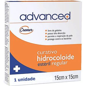 Curativo Advanced Hidrocolóide Regular 15x15cm - unidade