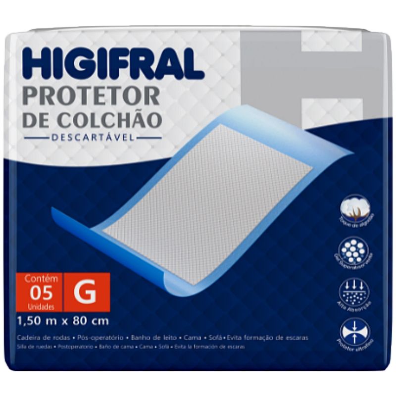 protetor-colchao-descartavel-higifral-tam-g-80x150cm-5-unidades-visao-geral