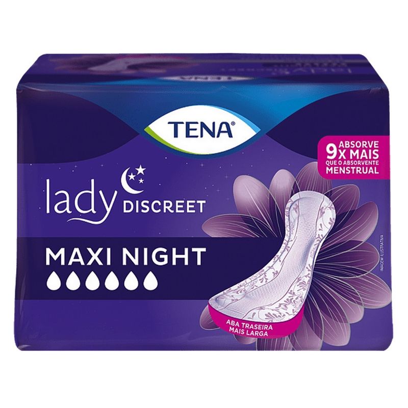 absorvente-tena-lady-discreet-maxi-night-visao-embalagem