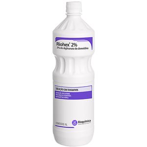 Riohex Degermante 2% com Tensoativos 1 litro - unidade