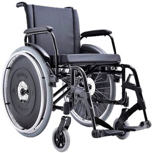 Cadeira de Rodas AVD Alumínio Ortobras - Preta - 44cm