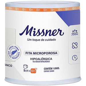 Fita Microporosa Branca Missner 5cmx10m - unidade