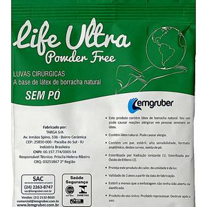 Luva Cirúrgica Life Ultra Powder Free Estéril sem Pó 7.0 - 01 par