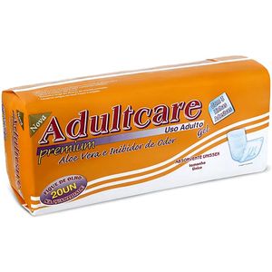 Absorvente Unissex Adultcare Premium Adulto Unissex - 20 unidades