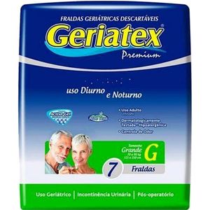 Fralda Geriátrica Geriatex Premium Noturna Tam G - 07 fraldas