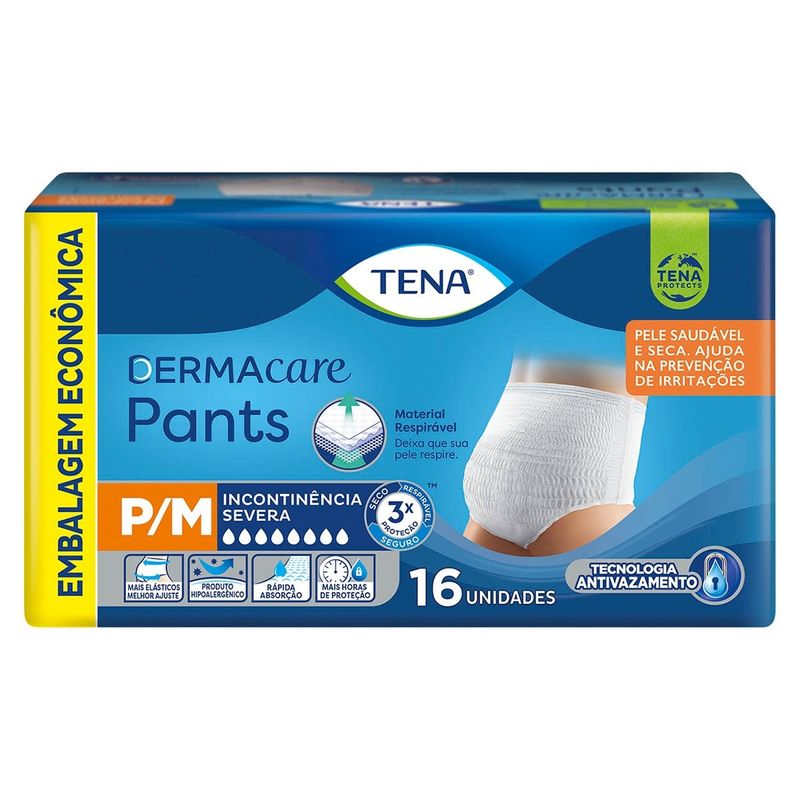 Roupa-Intima-Tena-Pants-Dermacare-P-M-com-16-unidades