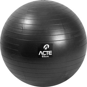 Bola de Pilates Gym Ball Acte 65cm Preta