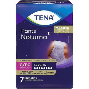 Roupa Íntima Descartável Tena Pants Noturna G/EG - 07 unidades