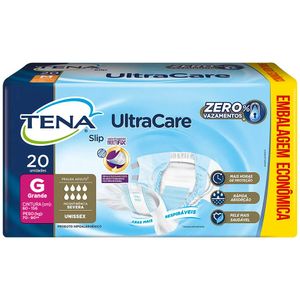 Fralda Geriátrica Tena Slip UltraCare Unissex Tam G - 20 unidades