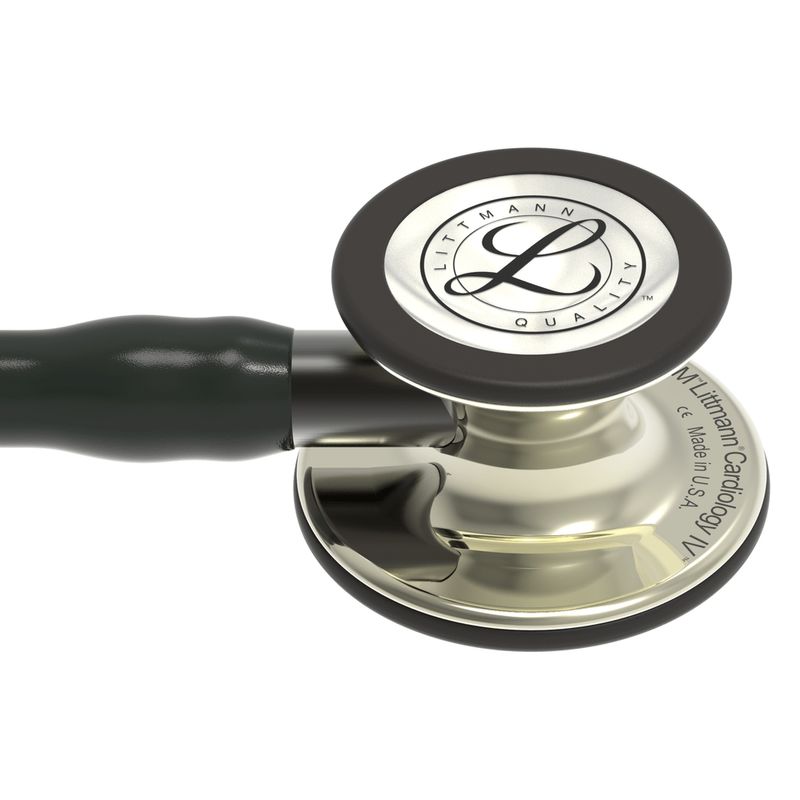 estetoscopio-littmann-cardiology-iv-3m-preto-champagne-visao-campanula