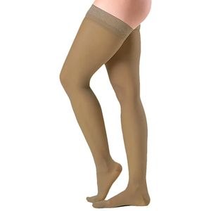 Meia 7/8 Ever Sheer 20-30 mmHg Fechada Natural Escura Tam M2