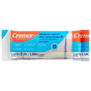 Atadura de Crepom Tipo Cysne 13 fios Cremer - 12cm x 1,80m - unidade