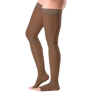 Meia 7/8 Ever Sheer 20-30 mmHg Aberta Chocolate Tam M3