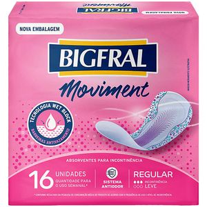 Absorvente Moviment Regular Bigfral - 16 unidades